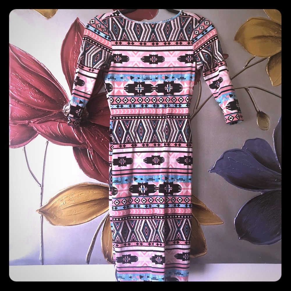 Aztec Bodycon Dress